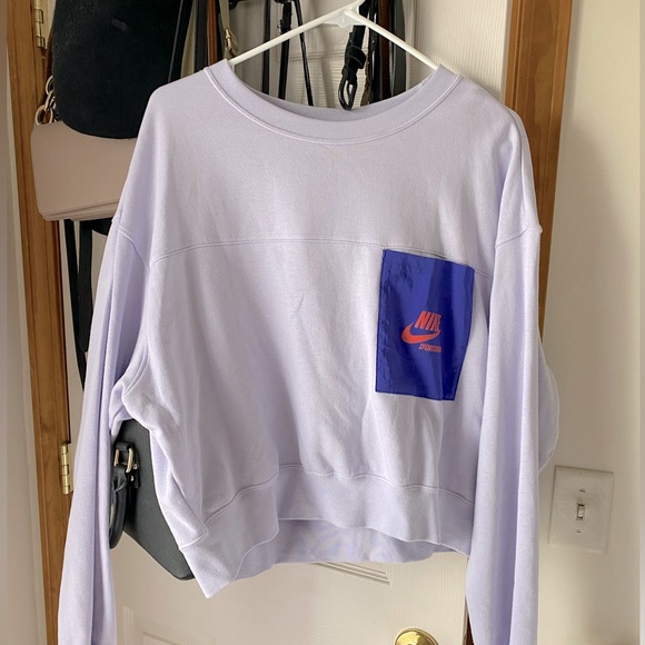 Nike Sportswear oversized fleece crewneck. Women’s size L - Picture 1 of 3